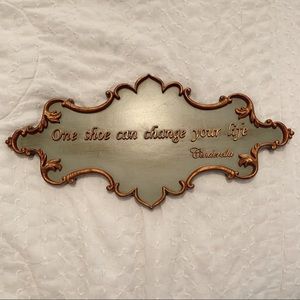 vintage cinderella quote hanger.